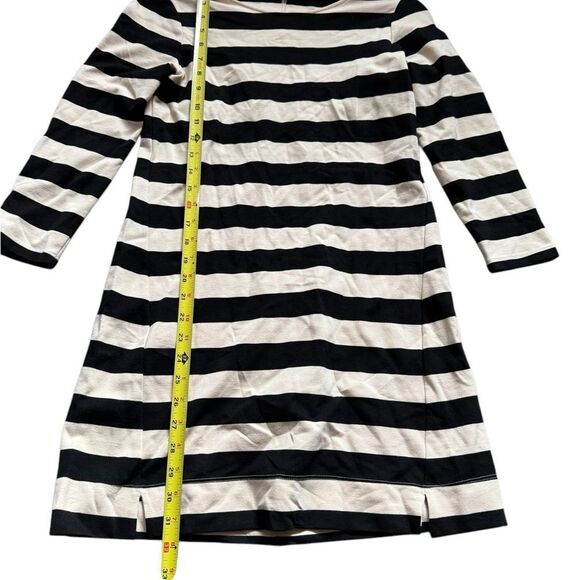 Theory Size Small Striped Off White and Black Dress Great Condition Non Smoking - Picture 7 of 13
